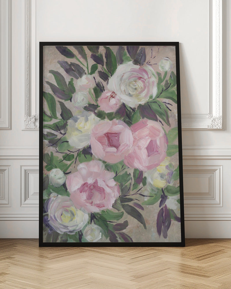 Zoye painterly bouquet - Stretched Canvas, Poster or Fine Art Print I Heart Wall Art