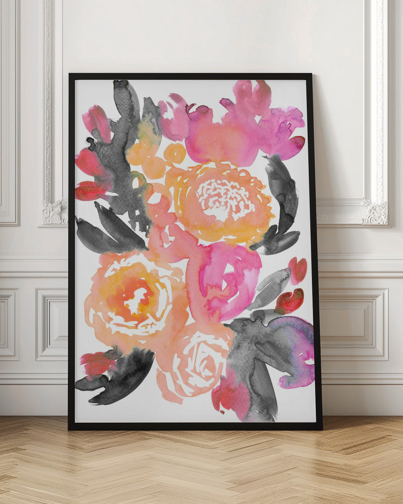 Olympe florals II - Stretched Canvas, Poster or Fine Art Print I Heart Wall Art