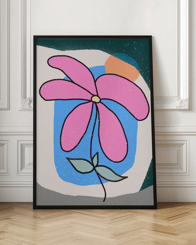 Pink Flower - Stretched Canvas, Poster or Fine Art Print I Heart Wall Art