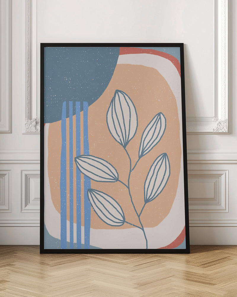 Botanical Plants and Sun - Stretched Canvas, Poster or Fine Art Print I Heart Wall Art