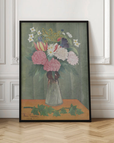Flowers In a Vase - Stretched Canvas, Poster or Fine Art Print I Heart Wall Art