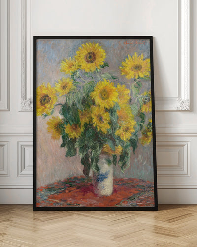 Bouquet Of Sunflowers - Stretched Canvas, Poster or Fine Art Print I Heart Wall Art