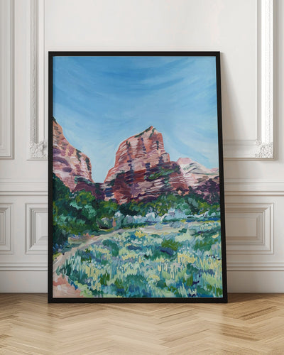 Angels Landing - Stretched Canvas, Poster or Fine Art Print I Heart Wall Art