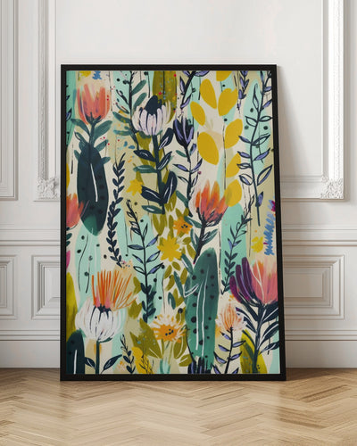 Rain Of Flowers - Stretched Canvas, Poster or Fine Art Print I Heart Wall Art