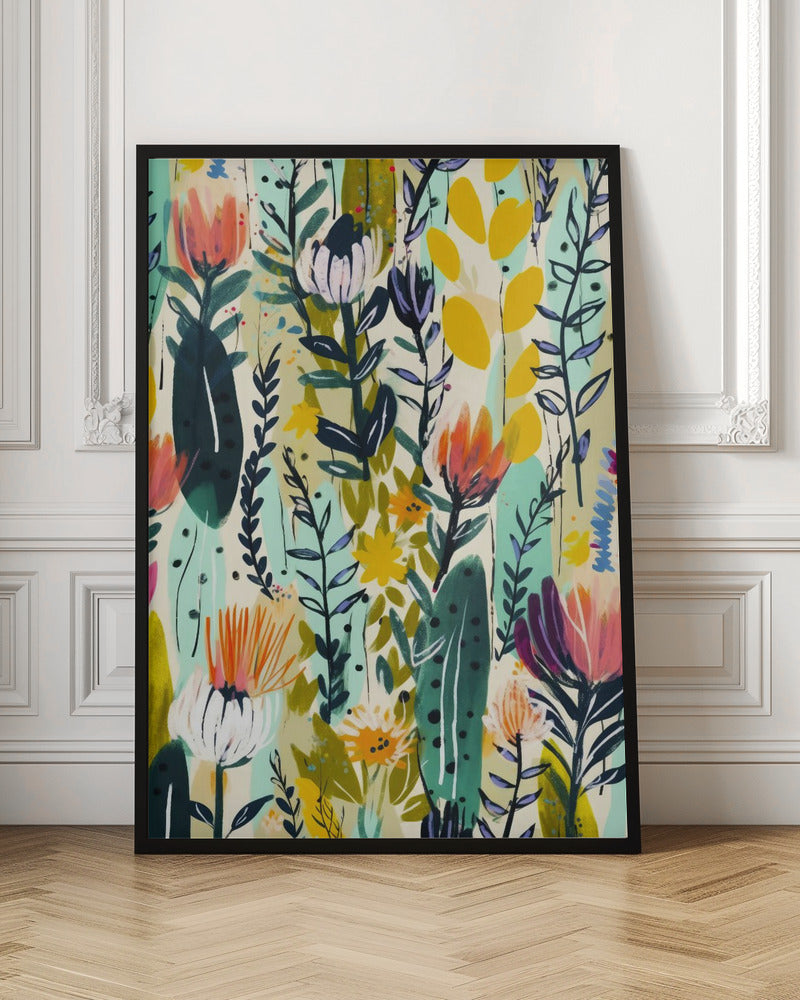 Rain Of Flowers - Stretched Canvas, Poster or Fine Art Print I Heart Wall Art