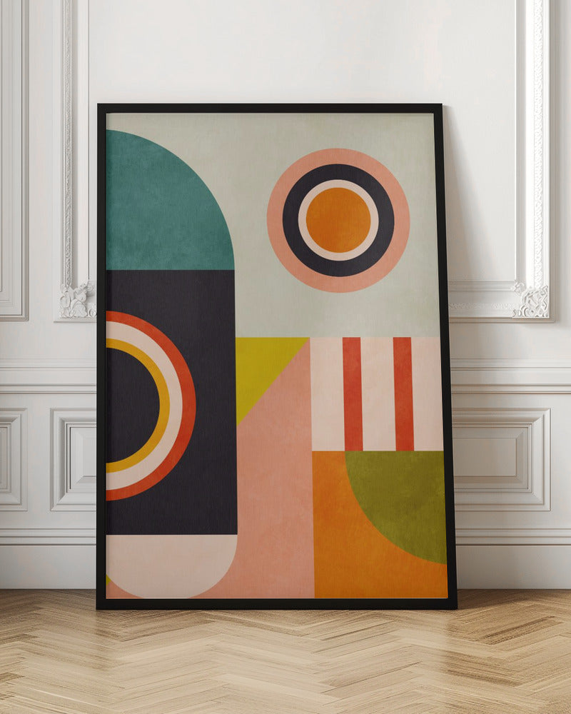Playing Around Shapes 2 - Stretched Canvas, Poster or Fine Art Print I Heart Wall Art