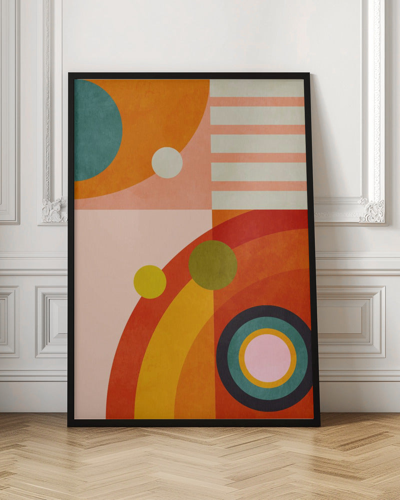 Playing Around Shapes 3 - Stretched Canvas, Poster or Fine Art Print I Heart Wall Art