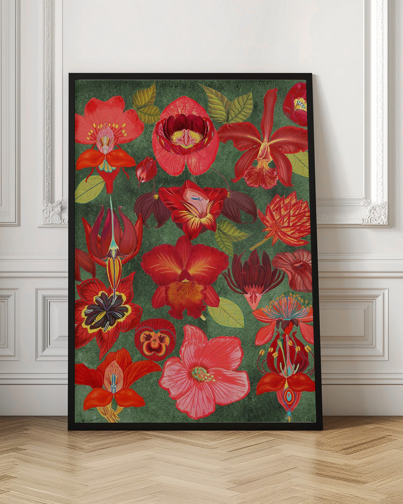 Final Eclectic Garden Copy 3.png - Stretched Canvas, Poster or Fine Art Print I Heart Wall Art