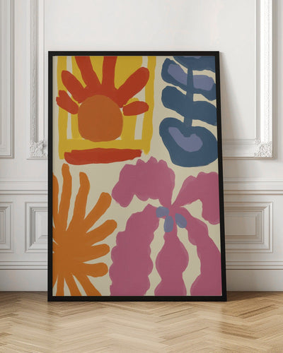 Happy Summer No 2 - Stretched Canvas, Poster or Fine Art Print I Heart Wall Art
