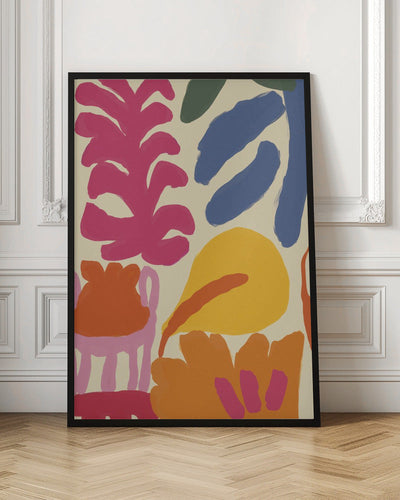 Happy Summer No 3 - Stretched Canvas, Poster or Fine Art Print I Heart Wall Art