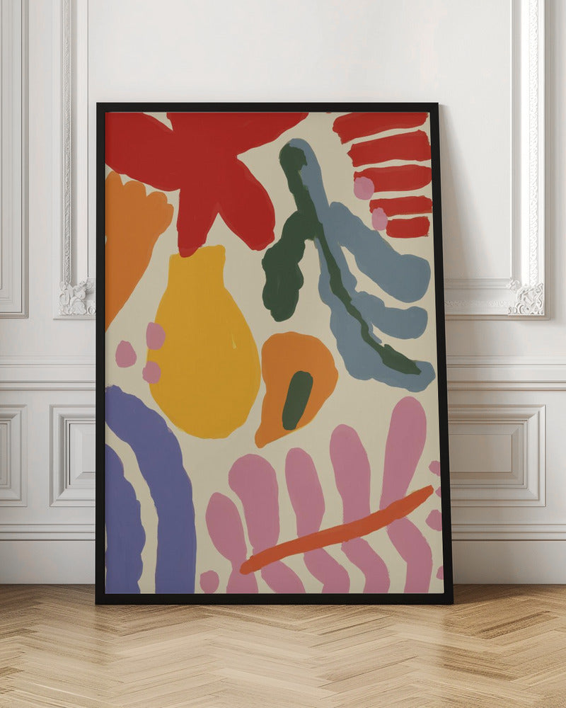 Happy Summer No 1 - Stretched Canvas, Poster or Fine Art Print I Heart Wall Art