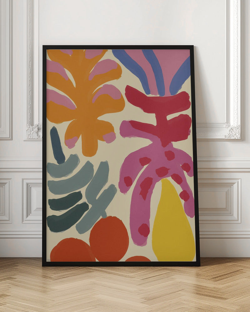 Happy Summer No 5 - Stretched Canvas, Poster or Fine Art Print I Heart Wall Art