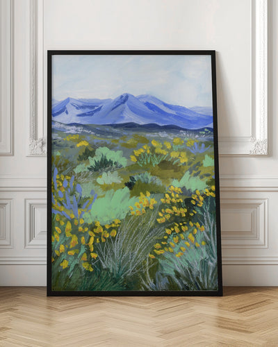 Blue Valley - Stretched Canvas, Poster or Fine Art Print I Heart Wall Art