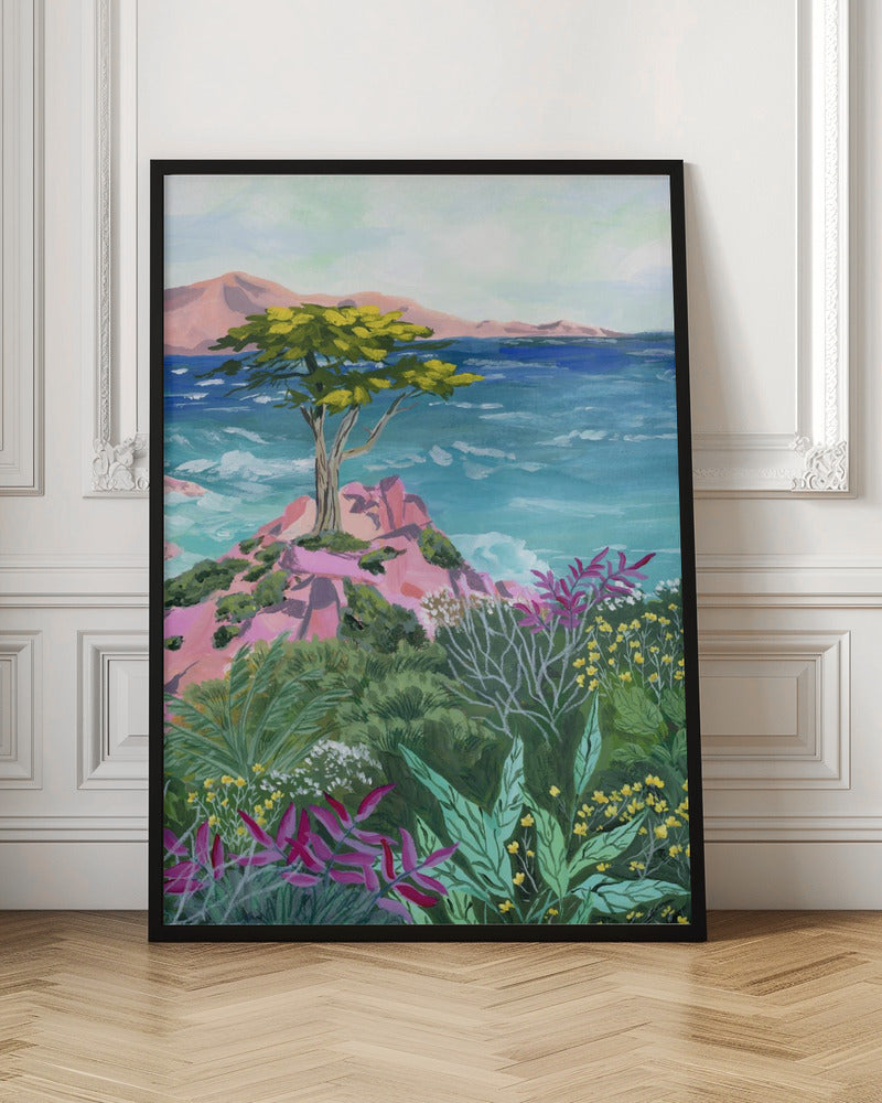 Lone Cypress - Stretched Canvas, Poster or Fine Art Print I Heart Wall Art
