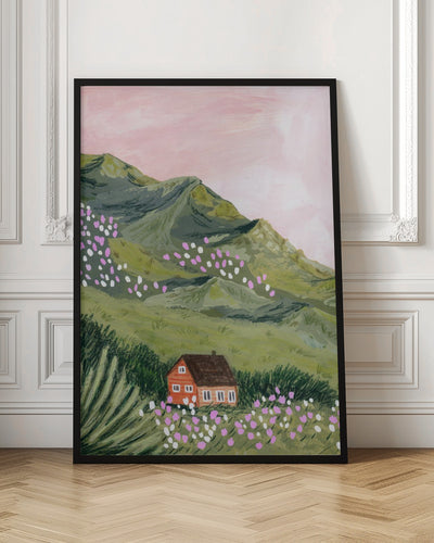 Mountain House - Stretched Canvas, Poster or Fine Art Print I Heart Wall Art