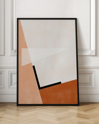 Abstract Geometric Art With Muted Tones - Stretched Canvas, Poster or Fine Art Print I Heart Wall Art