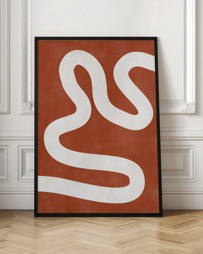 Crimson Pathways - Stretched Canvas, Poster or Fine Art Print I Heart Wall Art