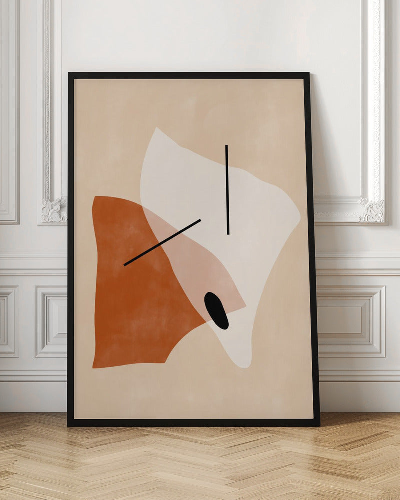 Geometric Shapes In Earthy Tones - Stretched Canvas, Poster or Fine Art Print I Heart Wall Art