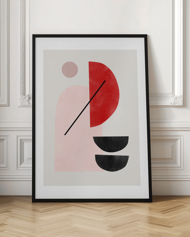 Geometric Shapes In A Minimalist Style - Stretched Canvas, Poster or Fine Art Print I Heart Wall Art