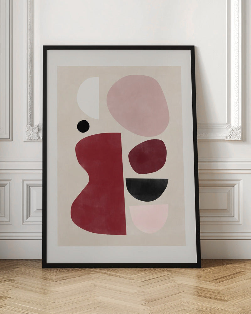Abstract Geometric Shapes - Stretched Canvas, Poster or Fine Art Print I Heart Wall Art