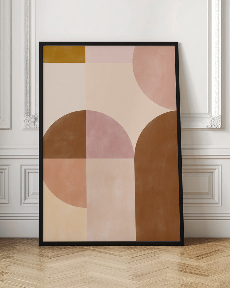 Earthy Geometrics - Stretched Canvas, Poster or Fine Art Print I Heart Wall Art
