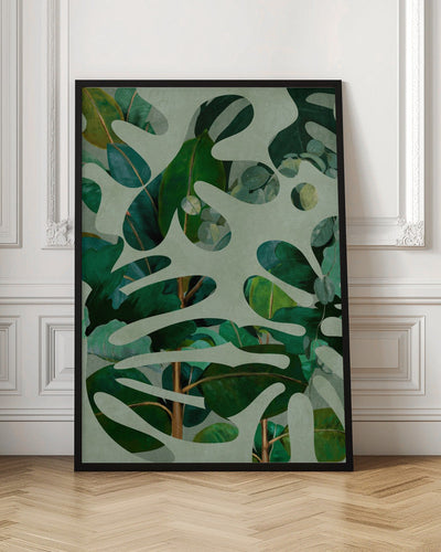 Leaves More 10 Kopie - Stretched Canvas, Poster or Fine Art Print I Heart Wall Art