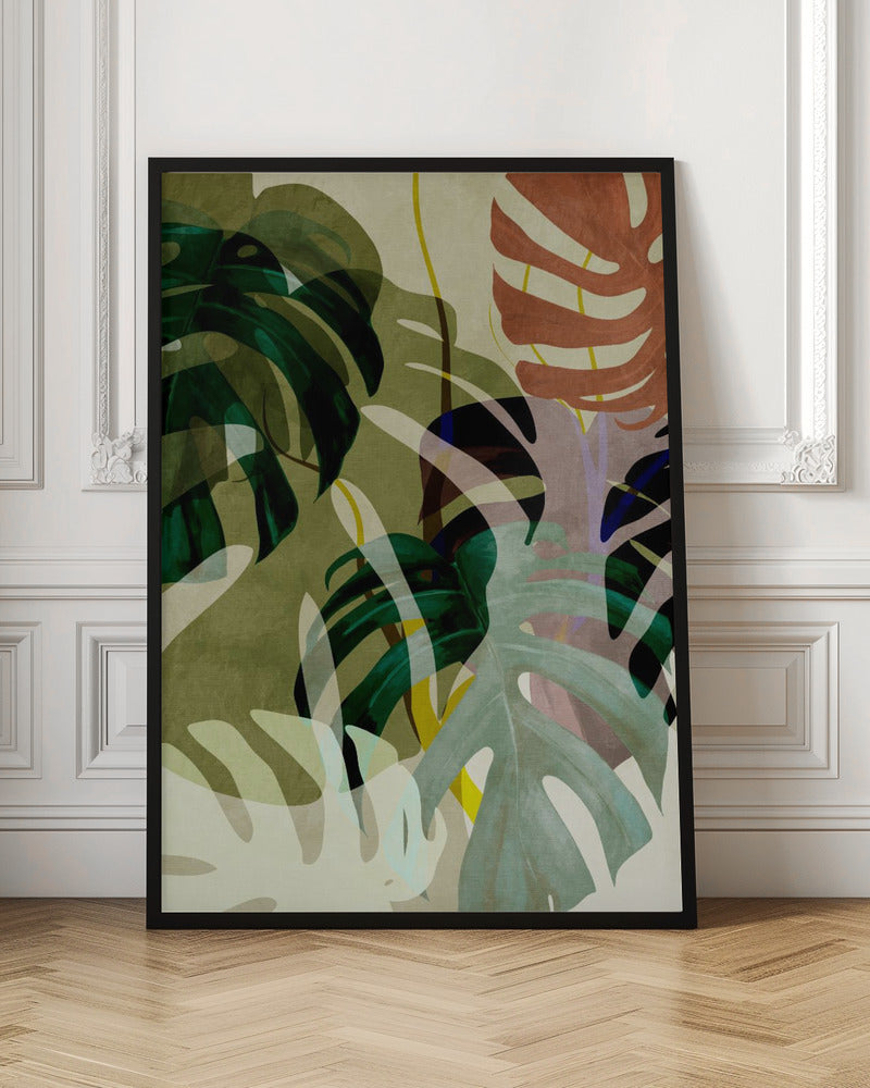 Leaves More 3 Kopie - Stretched Canvas, Poster or Fine Art Print I Heart Wall Art