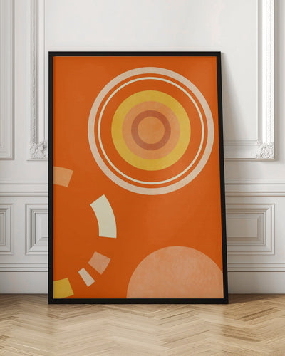 Spring Mid Rhapsody Orange 4 - Stretched Canvas, Poster or Fine Art Print I Heart Wall Art