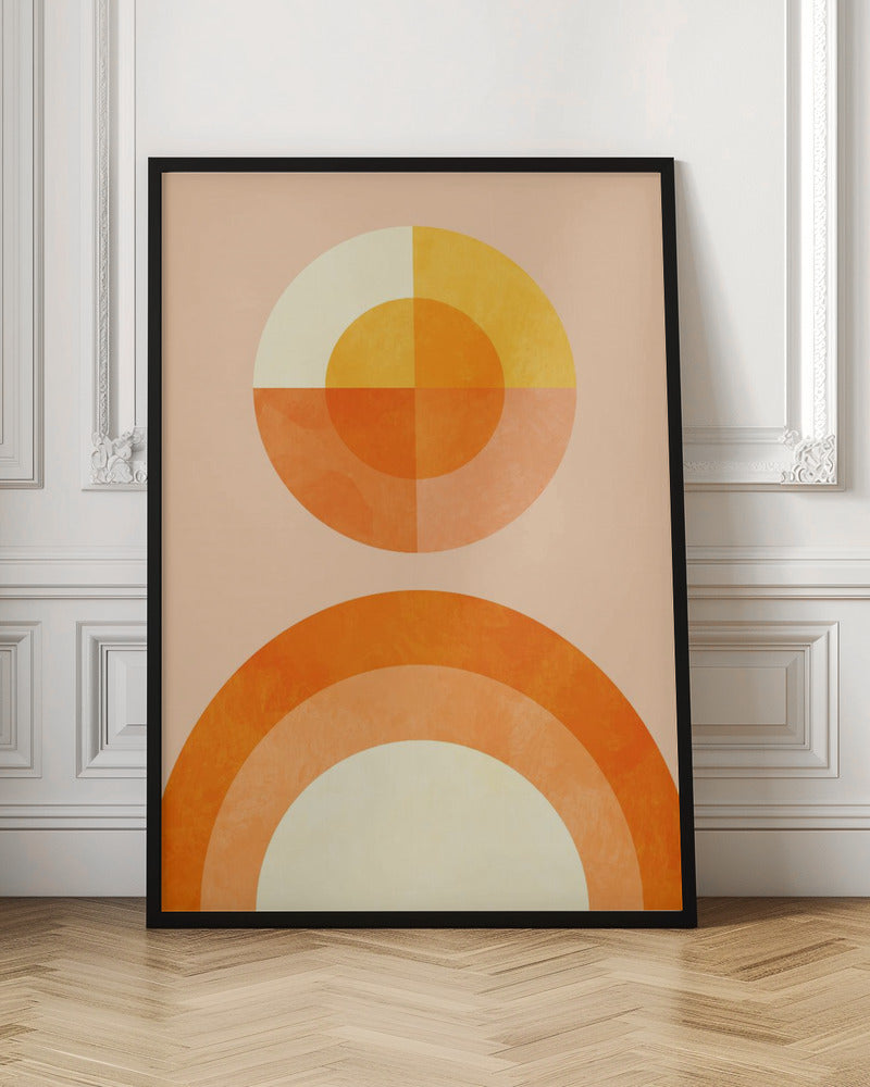 Spring Mid Rhapsody Orange 2 - Stretched Canvas, Poster or Fine Art Print I Heart Wall Art