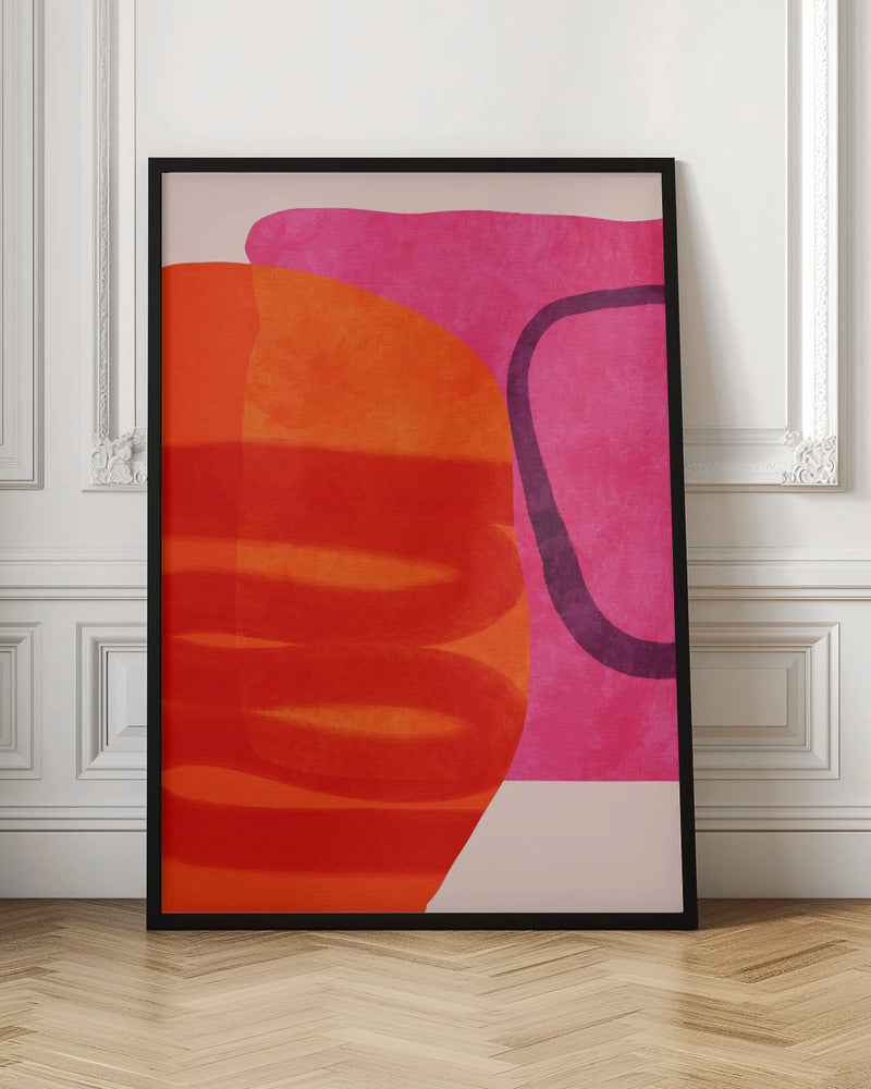 Painted Lines 4 Kopie - Stretched Canvas, Poster or Fine Art Print I Heart Wall Art