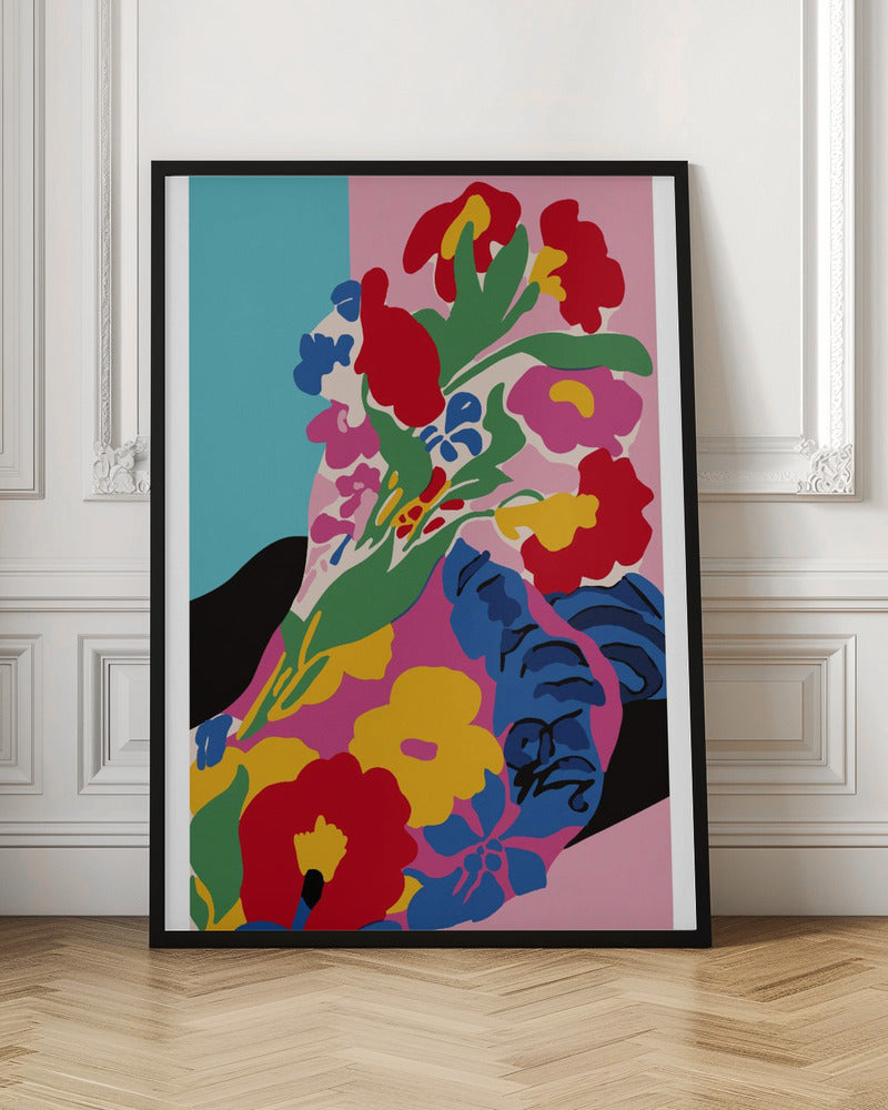 Market Flowers - Stretched Canvas, Poster or Fine Art Print I Heart Wall Art