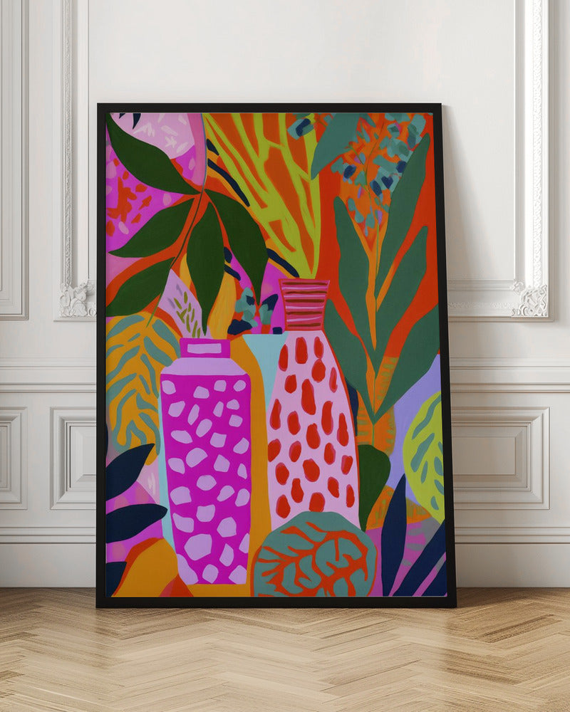 Vases And Botanic - Stretched Canvas, Poster or Fine Art Print I Heart Wall Art