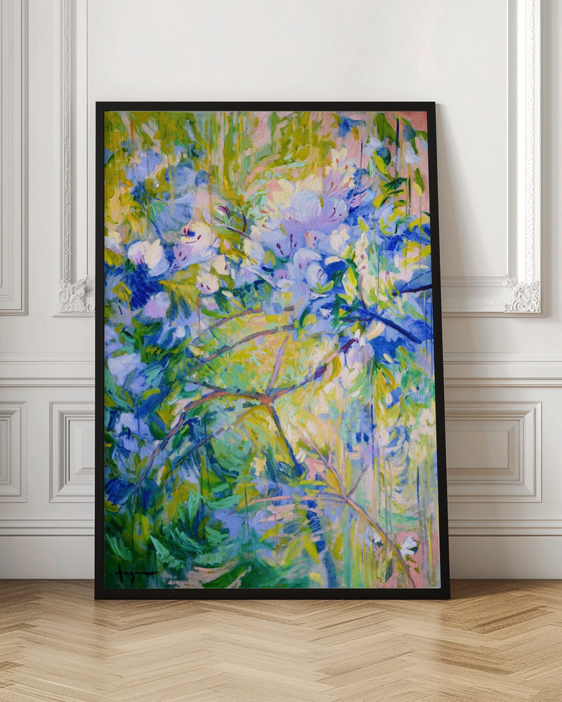 Vivid Colors And Delicate petals - Stretched Canvas, Poster or Fine Art Print I Heart Wall Art