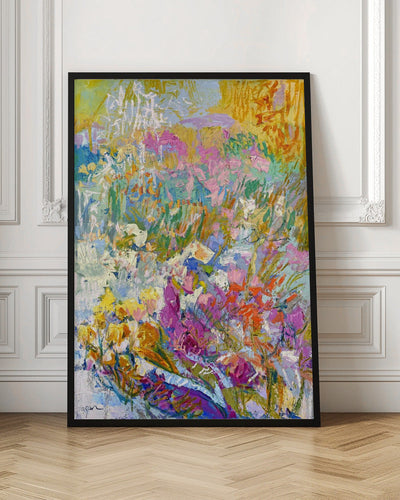 Vibrant Garden Dream - Stretched Canvas, Poster or Fine Art Print I Heart Wall Art
