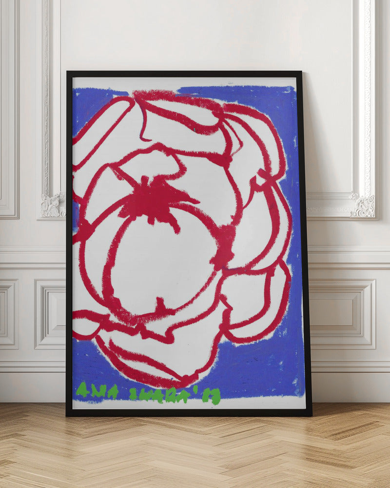 Red Peony - Stretched Canvas, Poster or Fine Art Print I Heart Wall Art