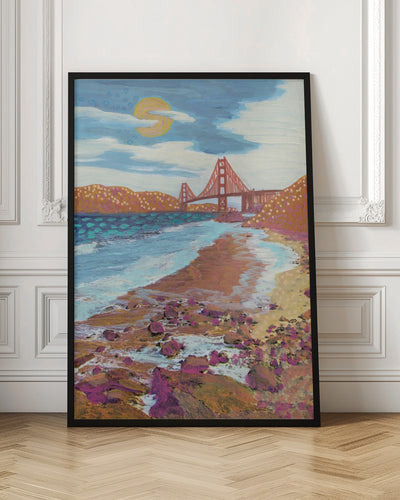 By the Bridge - Stretched Canvas, Poster or Fine Art Print I Heart Wall Art