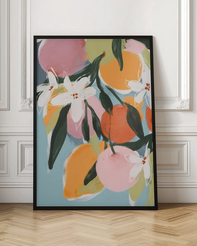 Fruity Summer No 4 - Stretched Canvas, Poster or Fine Art Print I Heart Wall Art