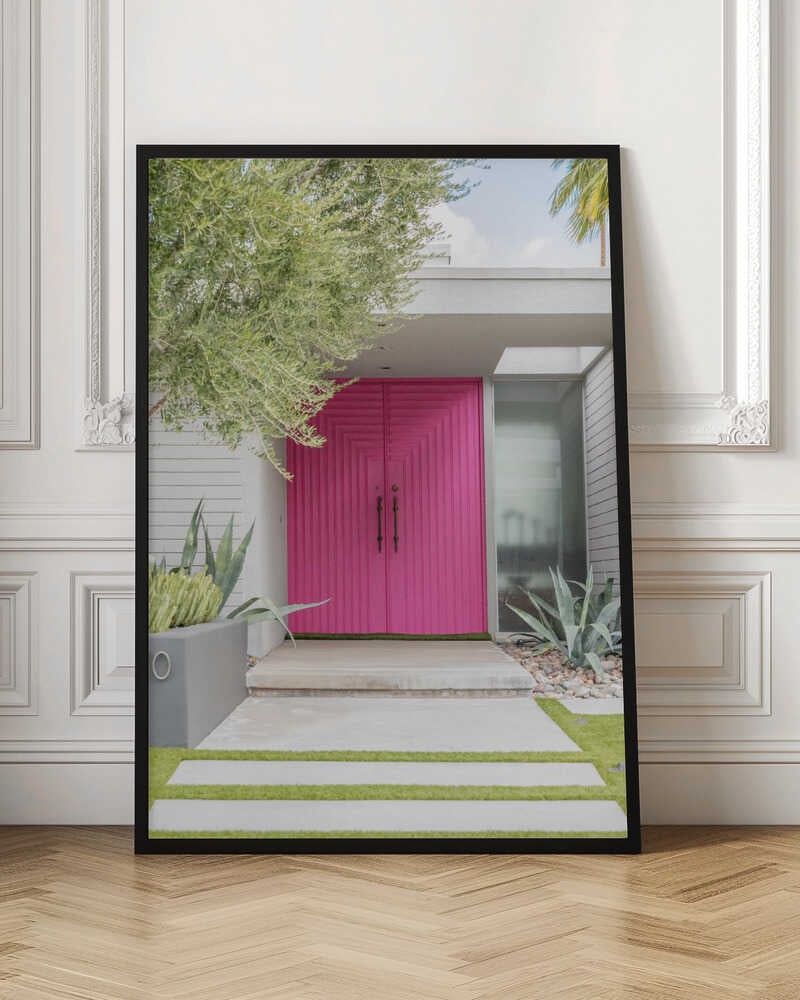 Magenta Pink Doors - Stretched Canvas, Poster or Fine Art Print I Heart Wall Art