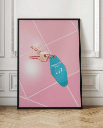 Motel Room Keys - Stretched Canvas, Poster or Fine Art Print I Heart Wall Art