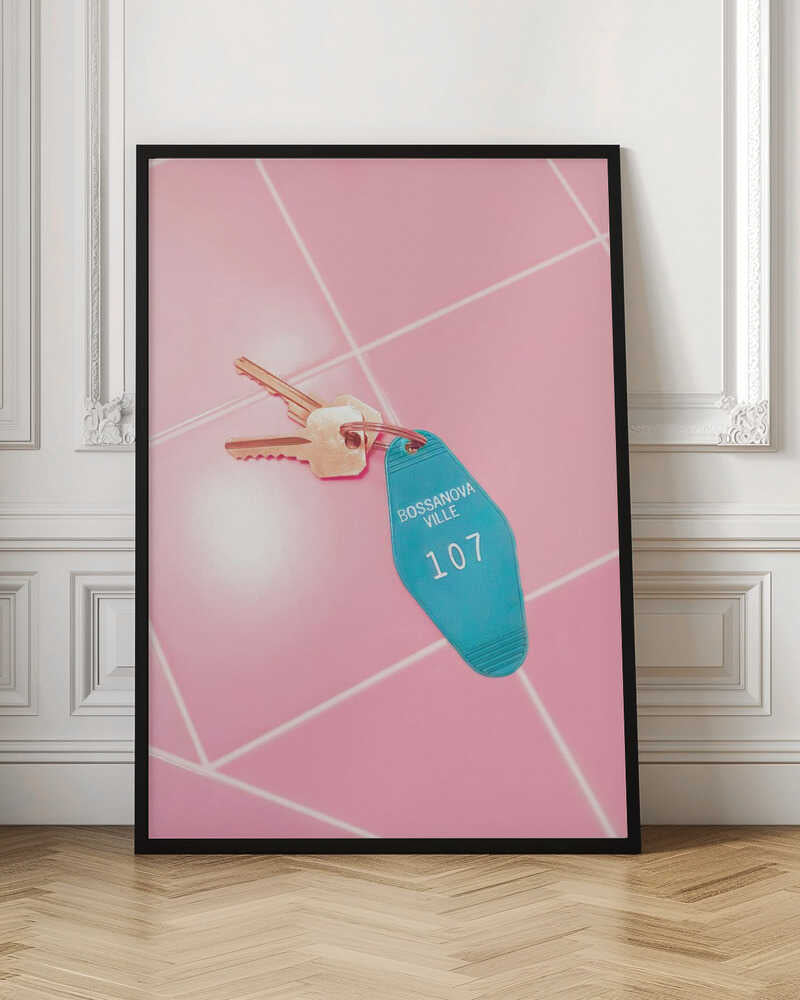Motel Room Keys - Stretched Canvas, Poster or Fine Art Print I Heart Wall Art