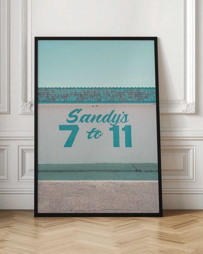 Sandy's 7 to 11 in Marfa, Texas - Stretched Canvas, Poster or Fine Art Print I Heart Wall Art