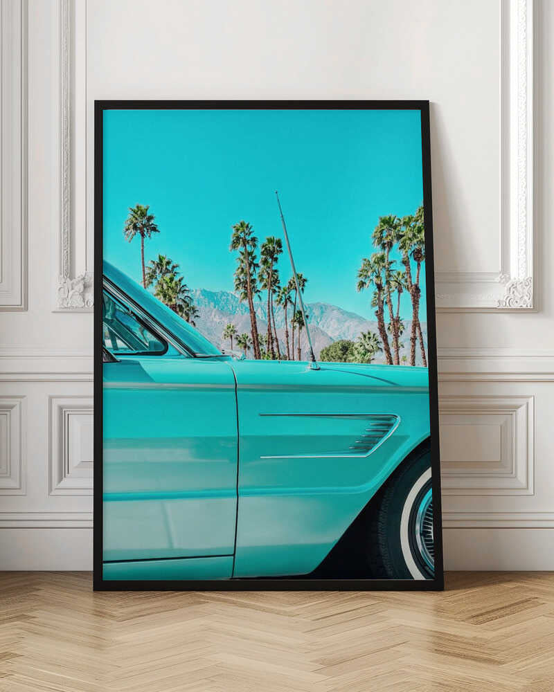 Teal Thunderbird in Palm Springs - Stretched Canvas, Poster or Fine Art Print I Heart Wall Art