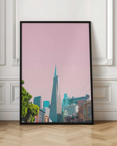 Pyramid in the City - Stretched Canvas, Poster or Fine Art Print I Heart Wall Art