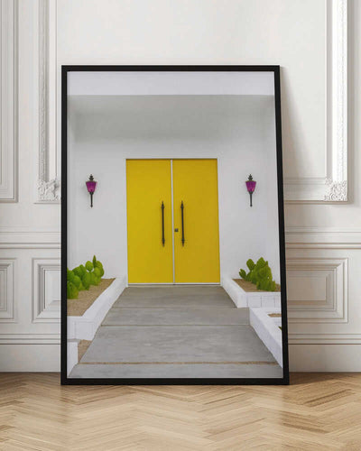 Yellow Doors in Palm Springs - Stretched Canvas, Poster or Fine Art Print I Heart Wall Art