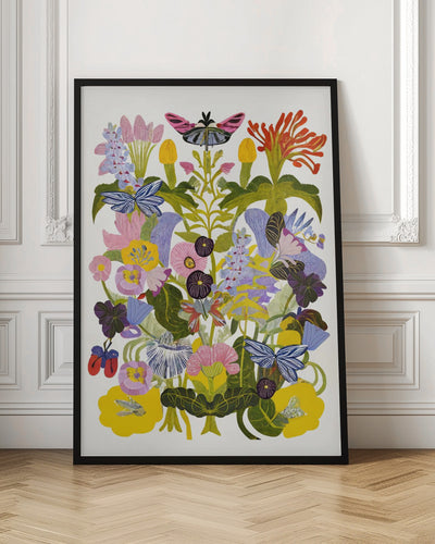 9933x14043 Din Sleeping 143 Abstract Autumn Floral.png - Stretched Canvas, Poster or Fine Art Print I Heart Wall Art