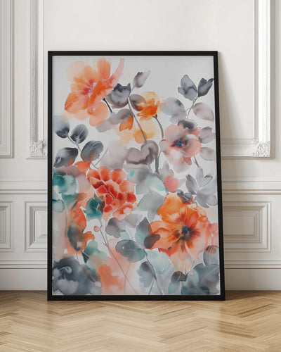 Watercolor Floral No. 2 - Stretched Canvas, Poster or Fine Art Print I Heart Wall Art