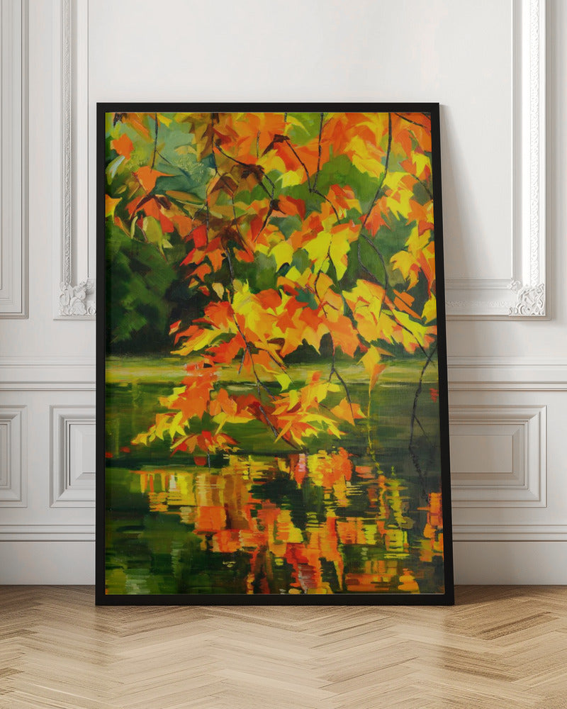 Autumn Reflections - Stretched Canvas, Poster or Fine Art Print I Heart Wall Art