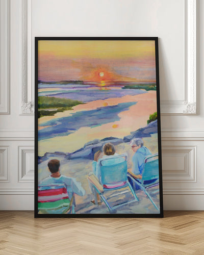 Beach People - Stretched Canvas, Poster or Fine Art Print I Heart Wall Art