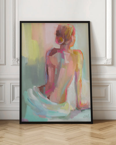 Woman Posing - Stretched Canvas, Poster or Fine Art Print I Heart Wall Art