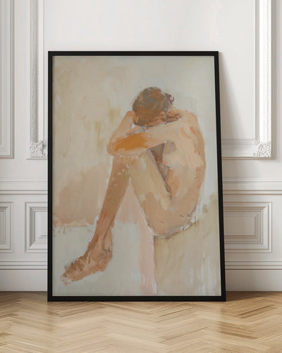 Woman In Bathroom - Stretched Canvas, Poster or Fine Art Print I Heart Wall Art